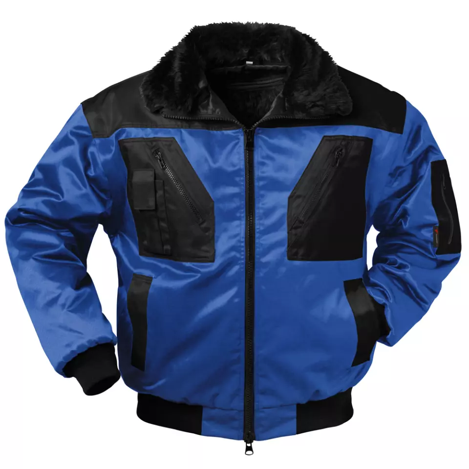 Norway 23629, MOLDE Pilot Jacket Royal/Black Detachable Sleeves, image 1, gallery thumbnail