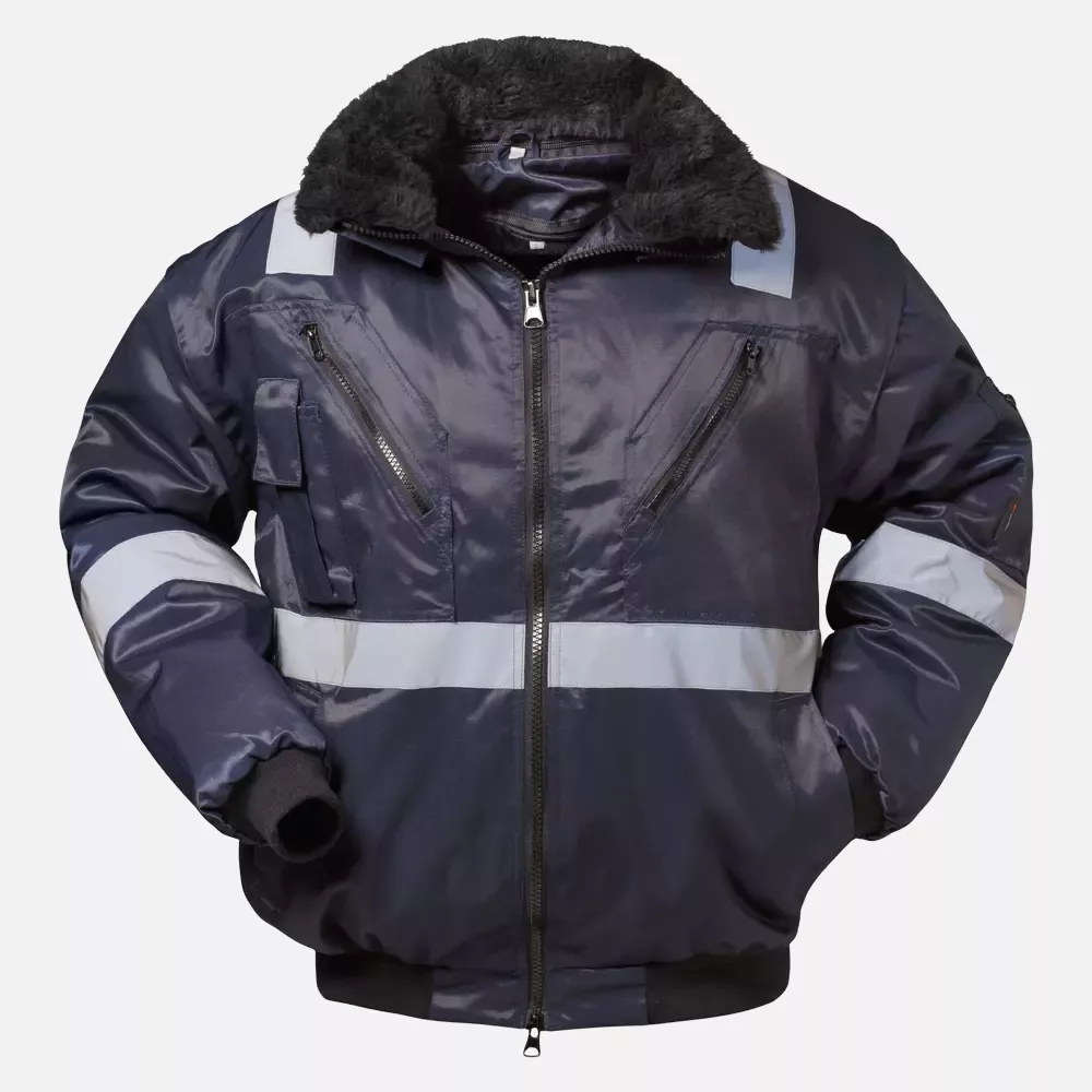 Norway 23644, ROGNAN Pilot Jacket Navy with Reflective Stripes, image 1