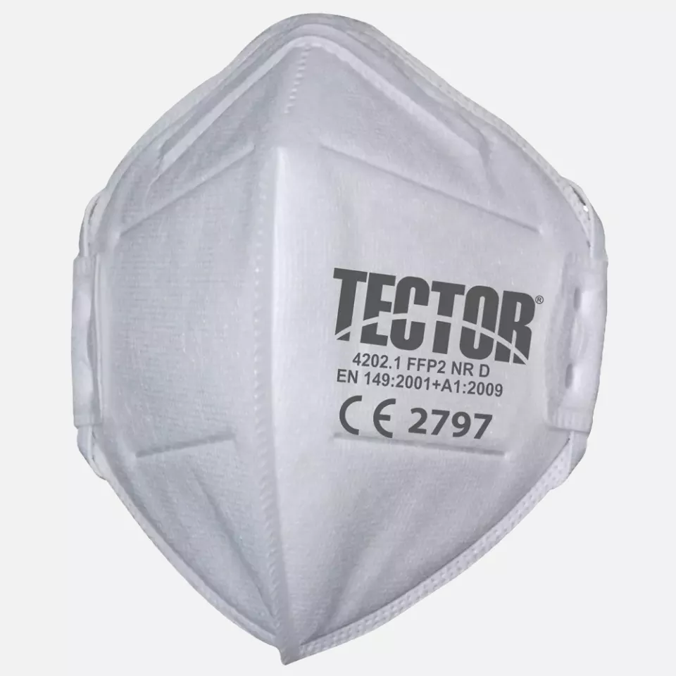Tector 4202, FFP2 NR D Fold Flat Mask, image 1, gallery thumbnail