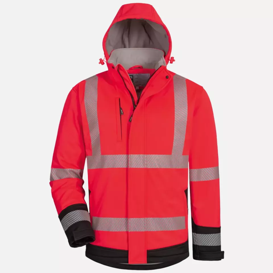 ELYSEE 23435, KALEB Padded High Visibility Softshell Jacket, image 1, gallery thumbnail