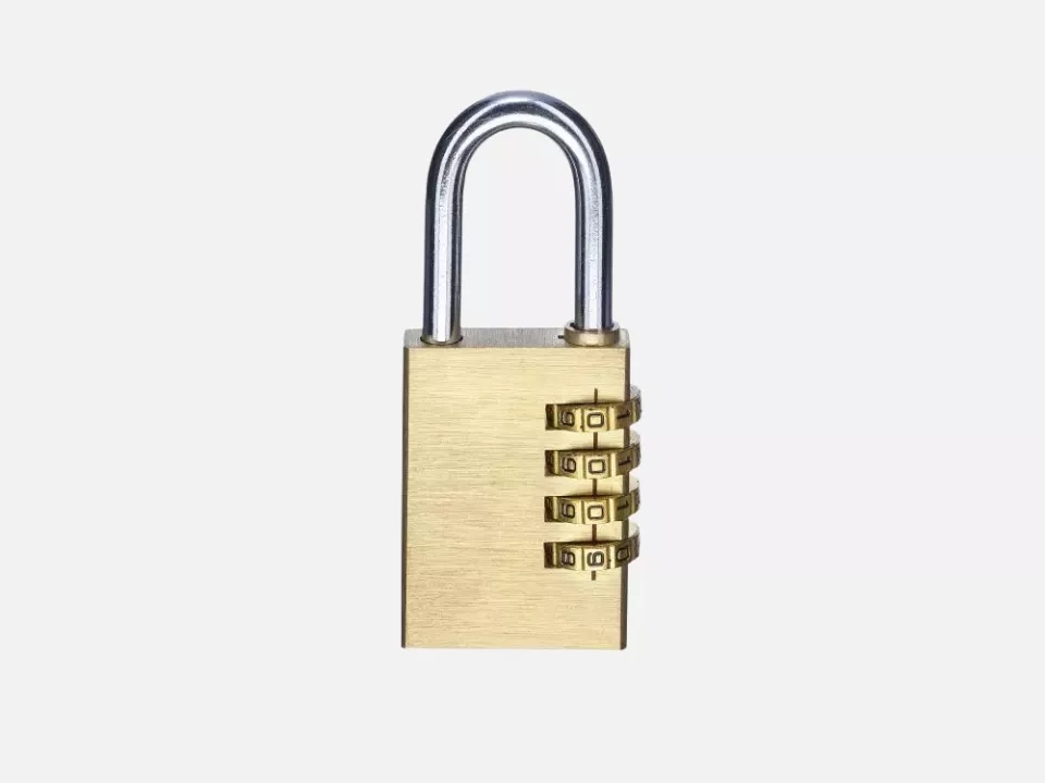 Tector 8790-38, Brass Padlock 38 mm, image 1, gallery thumbnail