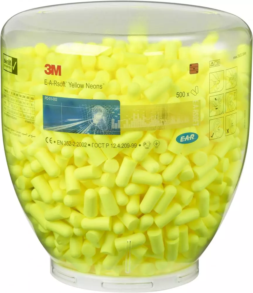 3M 4139, EAR EAR SOFT™ YELLOW NEONS™ Refilling Dispenser