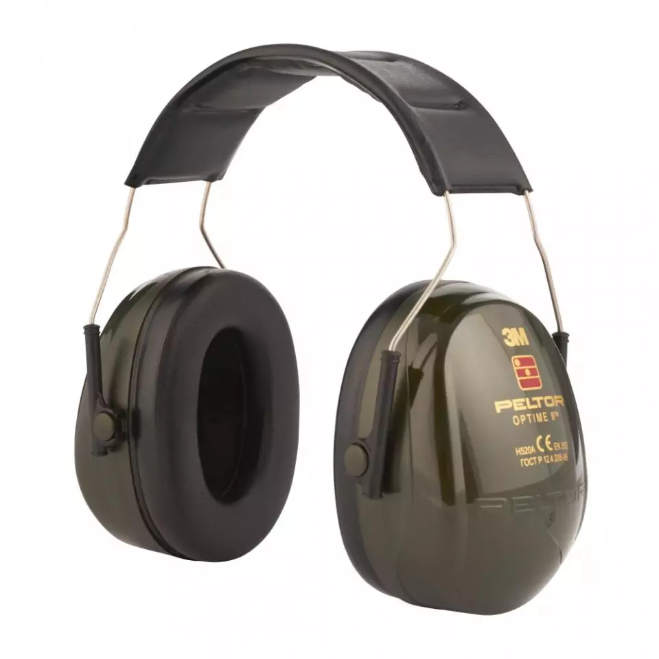 3M 4121, PELTOR OPTIME II Capsule Ear Protection, Green, image 1, gallery thumbnail