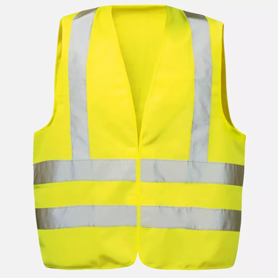 WICA 22681, TEX EGON High Vis Vest with Shoulder Reflective Tape, Yellow, image 1, gallery thumbnail