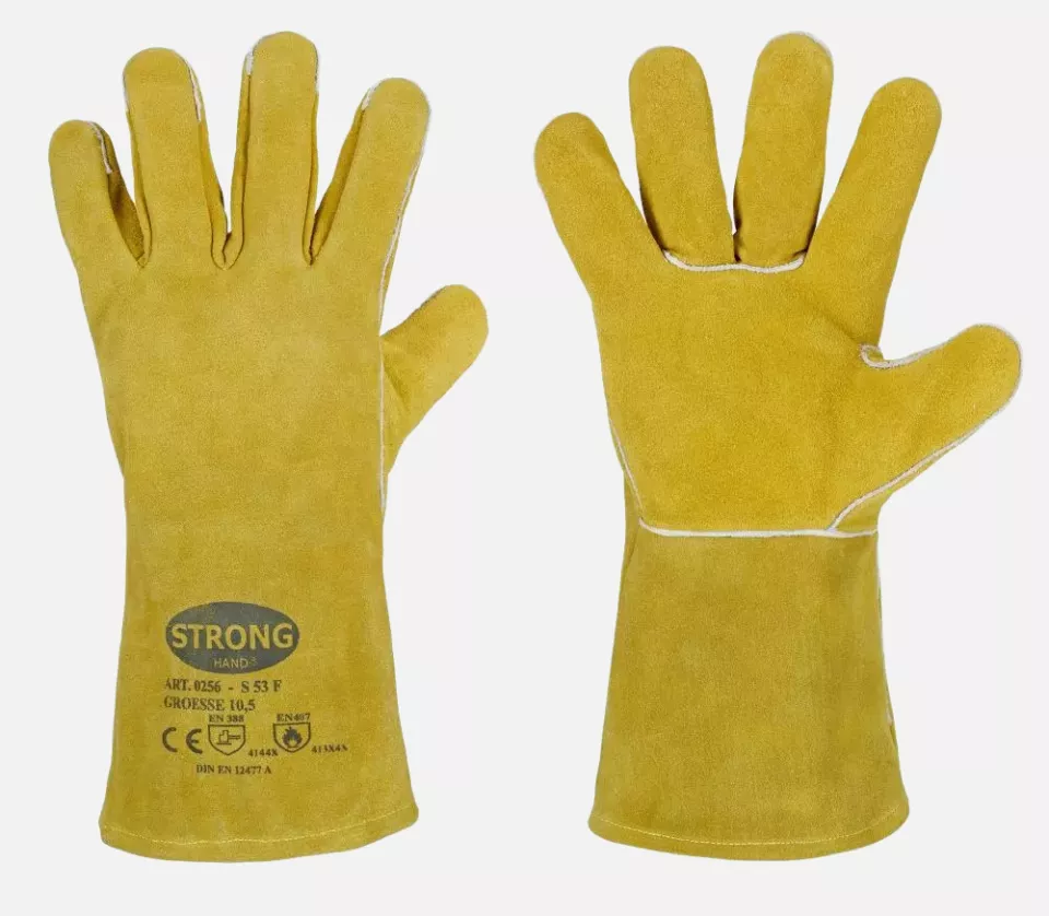 Stronghand 0256, S 53 F Cowsplit Leather Gloves, Size 12, image 1, gallery thumbnail
