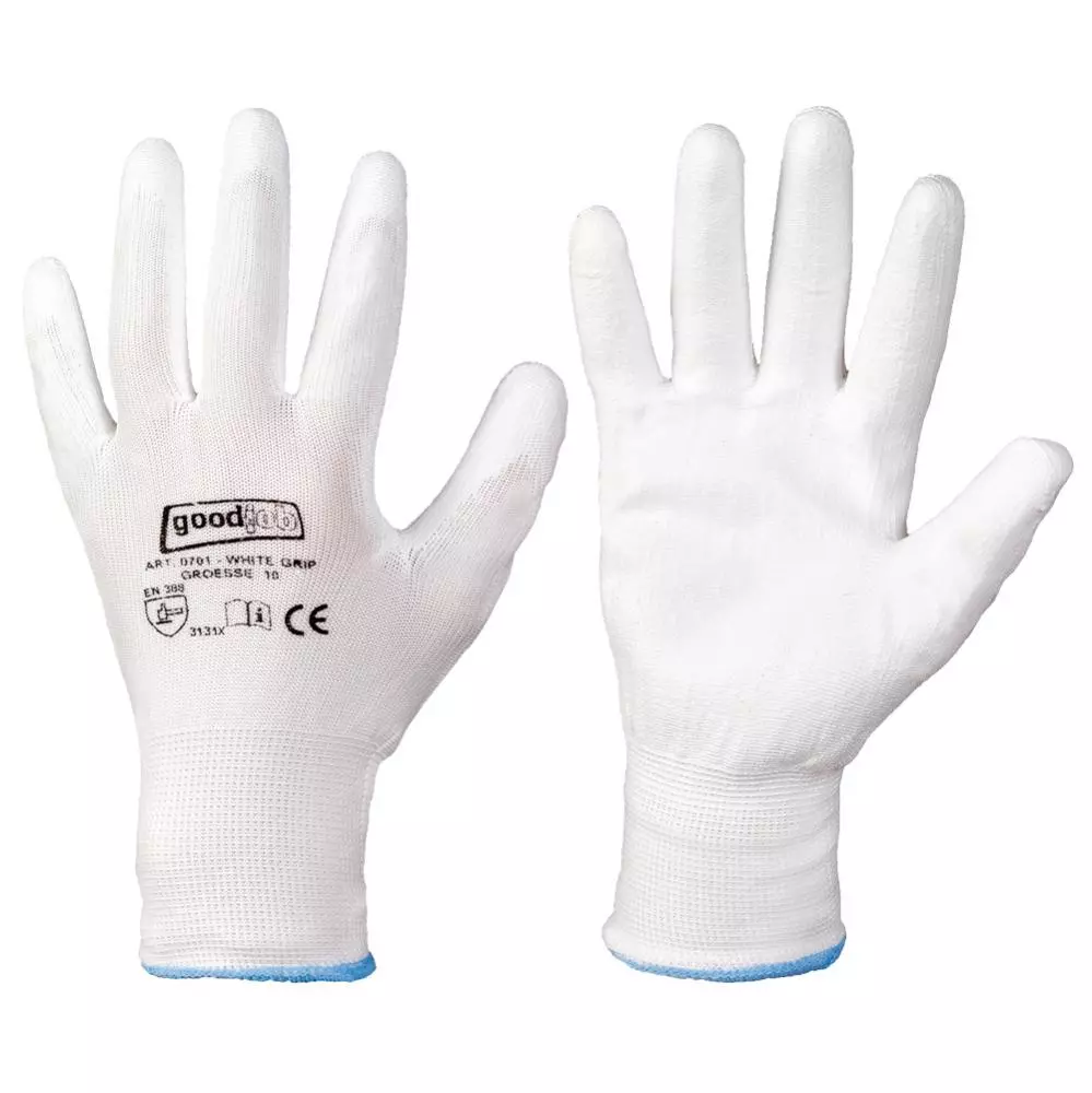 GoodJob 0701, WHITE GRIP Gloves, image 1