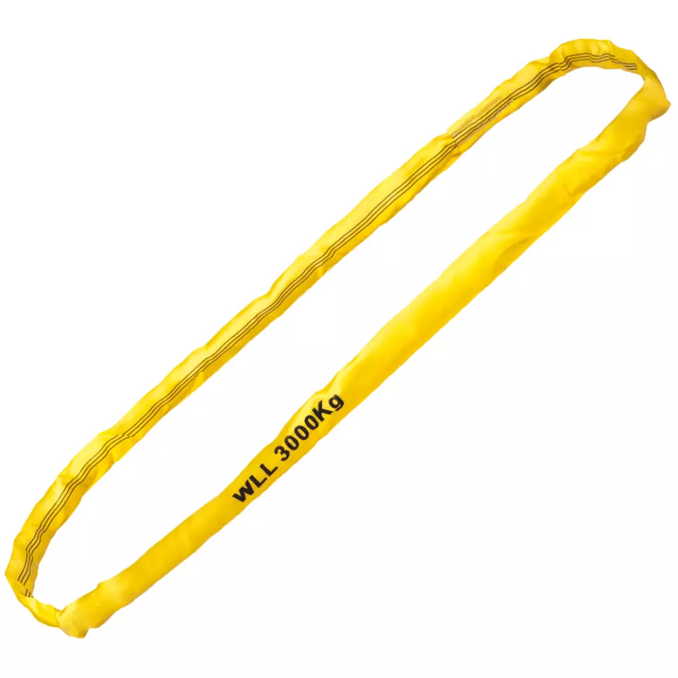 Tector 84524-1M, Roundsling, WLL 3000 Kg, Yellow 1 Meter, image 1, gallery thumbnail