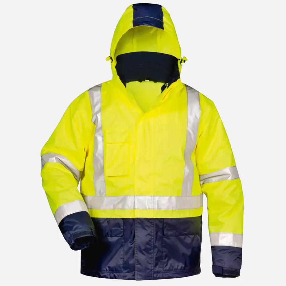 Safestyle 23502, ALF 3 In 1 High Visibility Jacket Yellow/Navy, image 1, gallery thumbnail