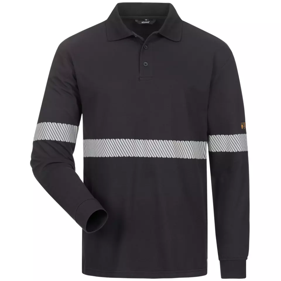 ELYSEE 23407, KUNIBERT Multirisk 1/1 Polo Shirt with Reflective Stripes, image 1, gallery thumbnail