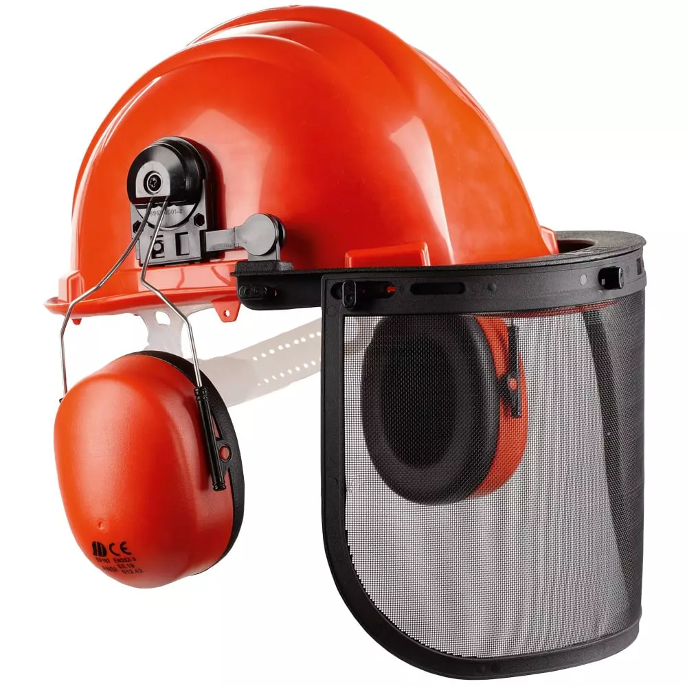 TECTOR 4050-005, Forrestry Helmet Set, Orange, image 1
