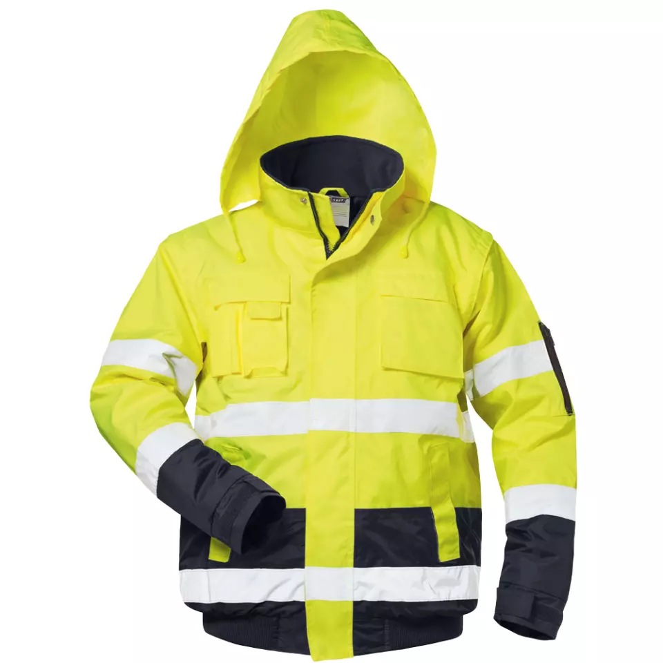 Safestyle 23542, HASSO Warnschutz-Pilotenjacke, Gelb/Marine, image 1, gallery thumbnail