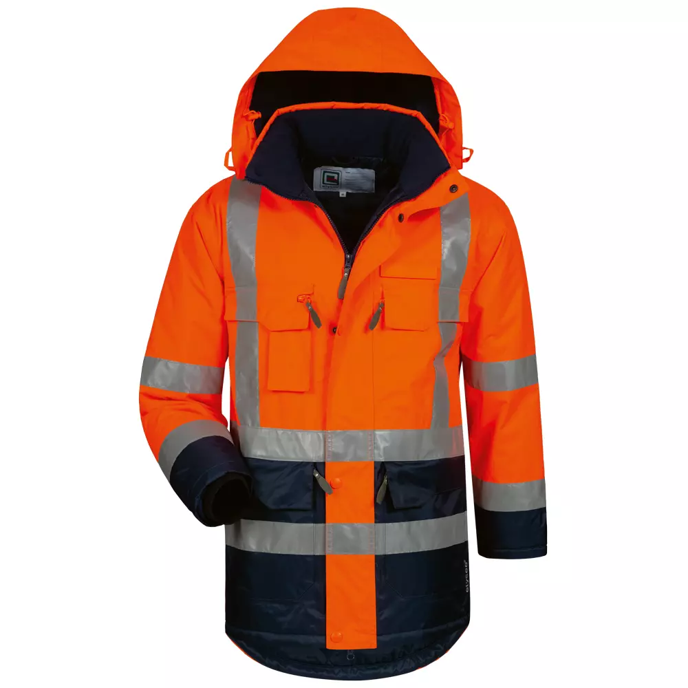 ELYSEE 23432, LUIS High Vis Parka, Orange/Navy, image 1