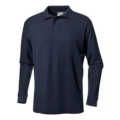 Sir Safety System MC3016Q7, Piquet Polo Shirt Long Sleeve Navy