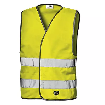 Sir Safety System MC3511E, Strap Waistcoat Hi-Vis Yellow
