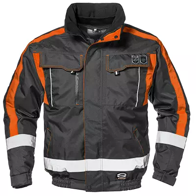 Sir Safety System MC4724CD, Contender Jacket Anthracite/Hi-Vis Orange