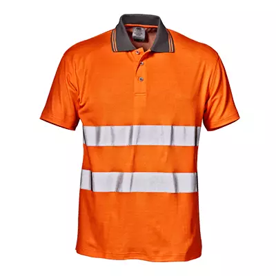 Sir Safety System MC3814H1, Mistral Confort Poloshirt Hi-Vis Orange