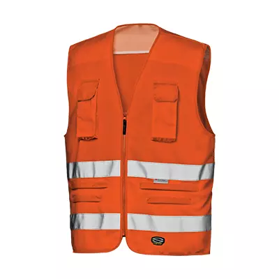 Sir Safety System MC3548H0, Traffic Waistcoat Orange