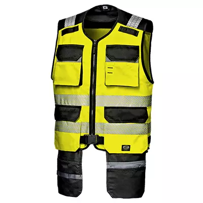 Sir Safety System MC2519, Rush Waistcoat Hi-Vis Yellow, image 1, gallery thumbnail