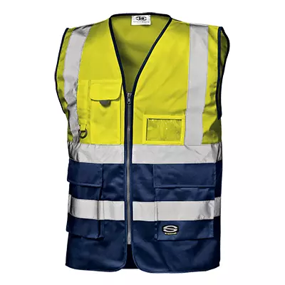 Sir Safety System MC3513EG, Grifone Waistcoat Hi-Vis Yellow/Blue