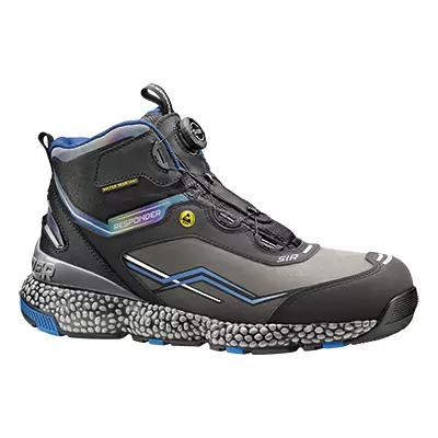 Sir Safety System MB3015, Manhattan Ankle High Shoe Black/Grey, image 1, gallery thumbnail