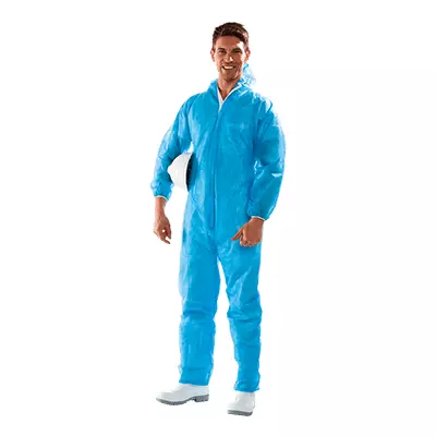 Sir Safety System MC5111P0, Polifilm Einwegschutzanzug Blau