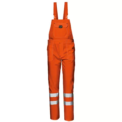 Sir Safety System MC3523, Mistral Bib Trousers Hi-Vis Orange