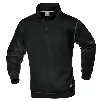 Sir Safety System MC3124Z9, Sirflex Zip Collar Sweatshirt Black