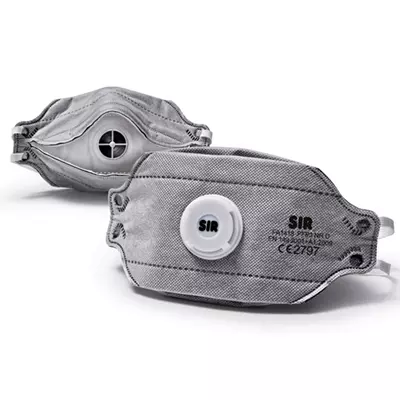 Sir Safety System FA1418, High-EFF Foldable Resp FFP3 NR D Carb W/V, image 1, gallery thumbnail