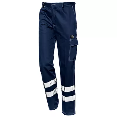 Sir Safety System MC1621, Fustian Trousers W/Bands Dark Blue