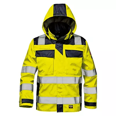 Sir Safety System MC6045, Microlines Spring Jacket Hi-Vis Yellow/Blue