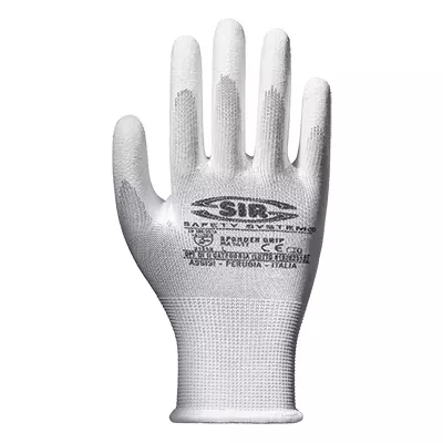 Sir Safety System MA1417, Spandex Grip Glove White