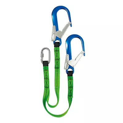 Sir Safety System FD1532, Forked Webbing Lanyard with 3 Karabiners