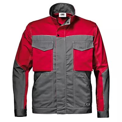 Sir Safety System MC1752BD, Fusion Massaua Short Jacket Slate Grey/Red