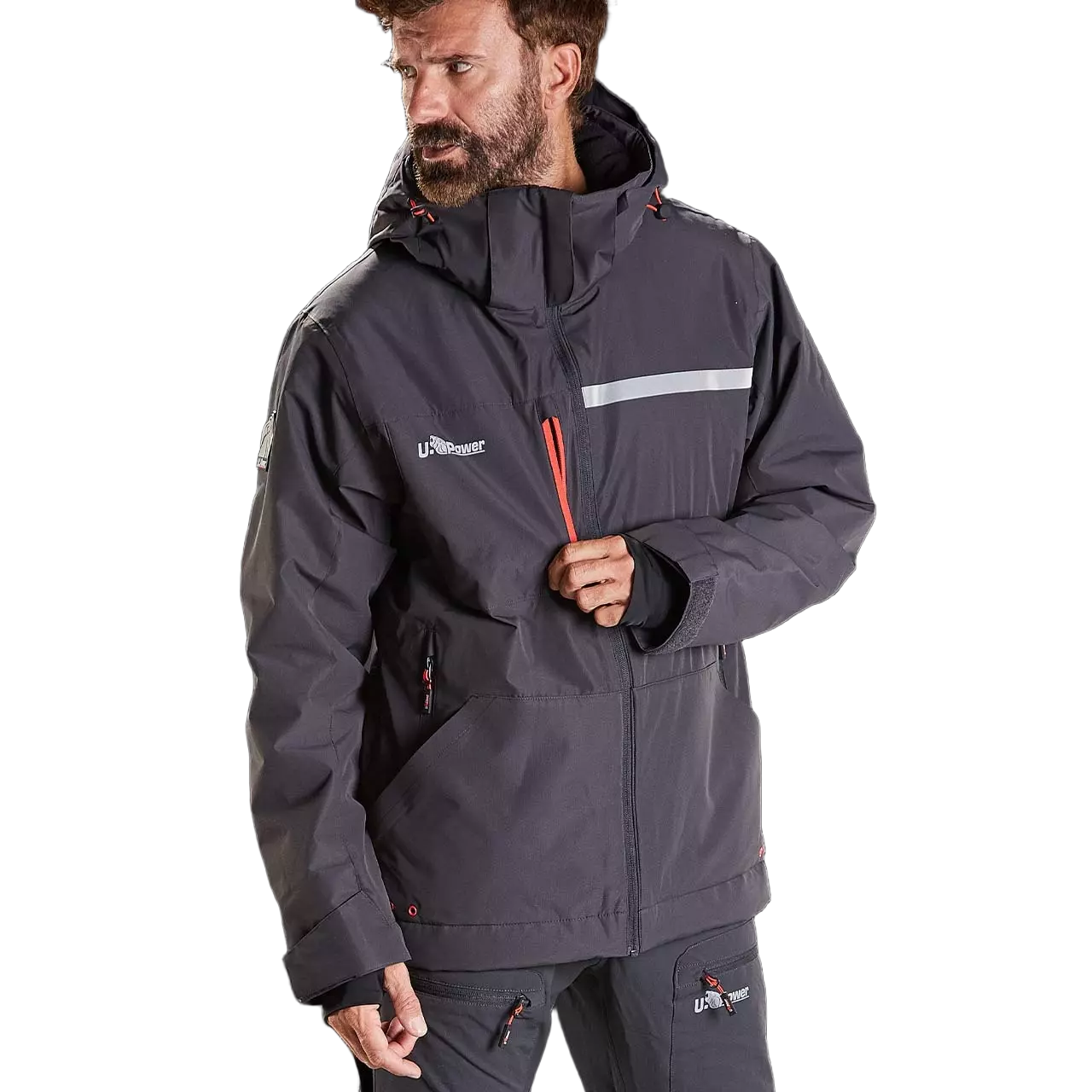 U-Power FU255AG, Wink Asphalt Grey Work Jacket, image 4