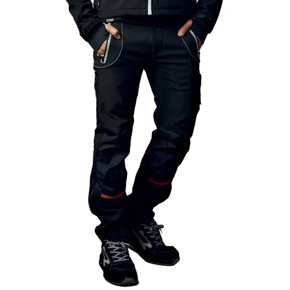 U-Power SY008BC, Pit Black Carbon Trousers, image 3, gallery thumbnail