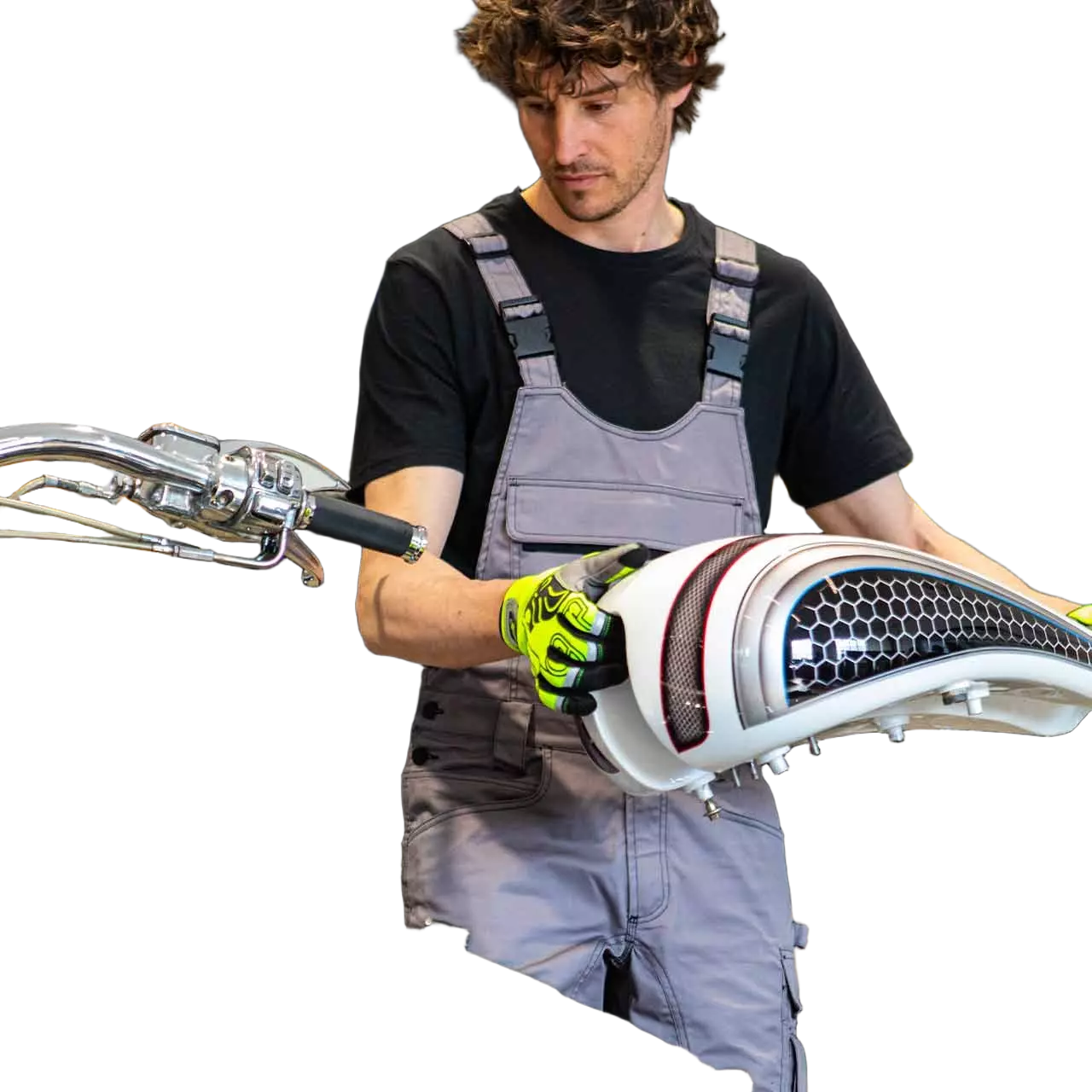 U-Power HY020SG, Joke Stone Grey Bib Overall, image 5