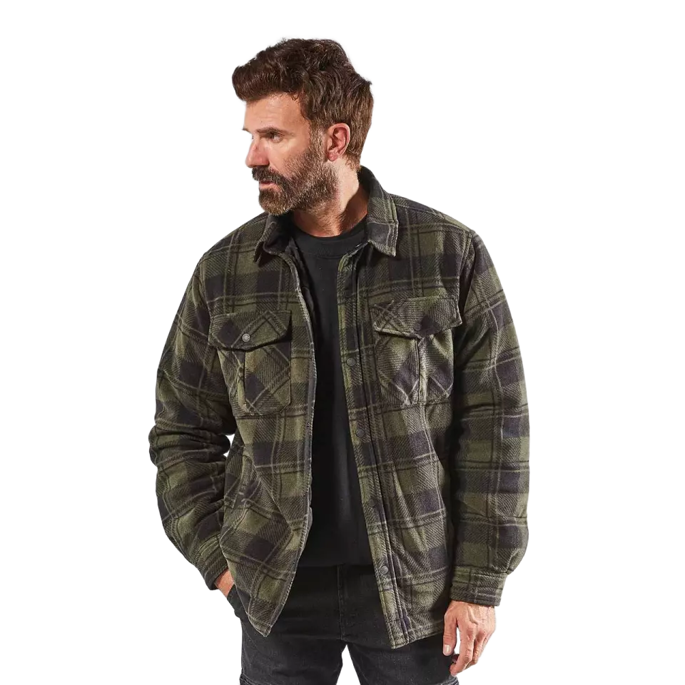 U-Power EX273DG, Willow Dark Green Shirt Jacket, image 3, gallery thumbnail