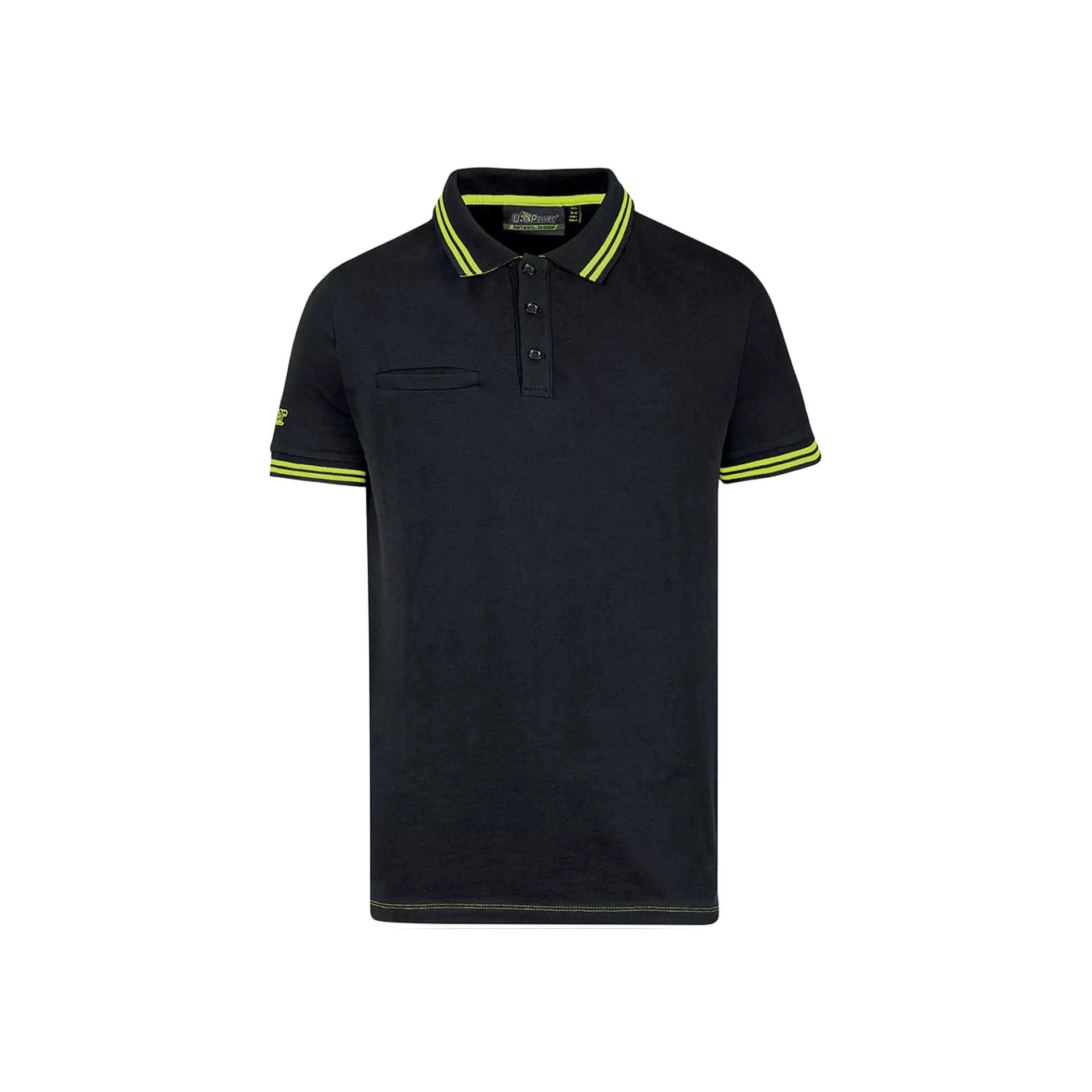 U-Power EY264BC, Way Black Carbon Polo, image 1