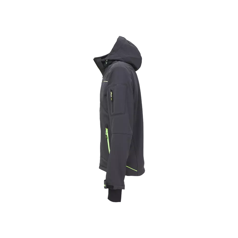 U-Power FU187RL, Space Asphalt Grey/Green Soft Shell, image 4, gallery thumbnail