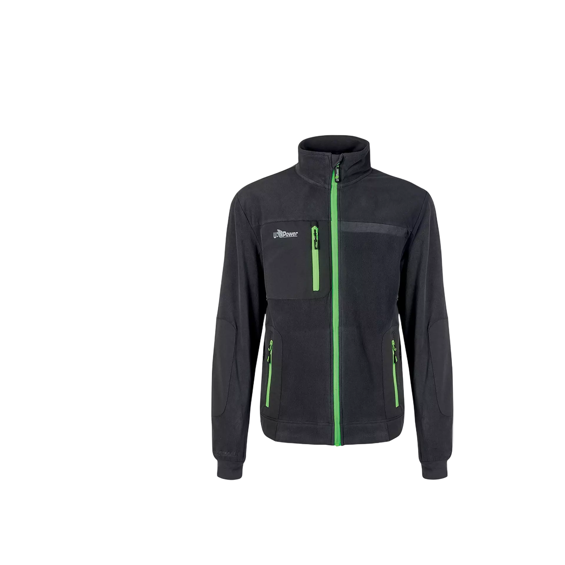 U-Power FU225RL, Venus Asphalt Grey/Green Fleece Jacket, image 1