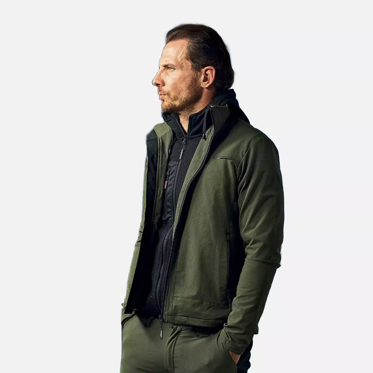 U-Power PE178DG, Pluton Dark Green Stretch Jacke, image 6