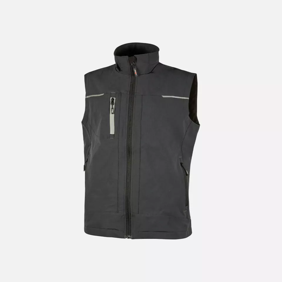 U-Power PE181AG, Saturn Asphalt Grey Work Vest, image 1, gallery thumbnail