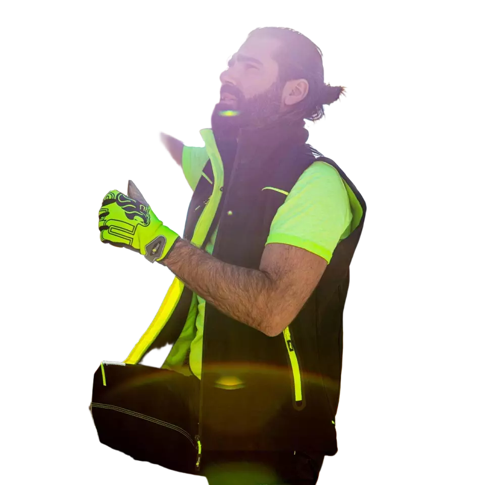 U-Power FU188BC, Universe Black Carbon Work Vest, image 8, gallery thumbnail