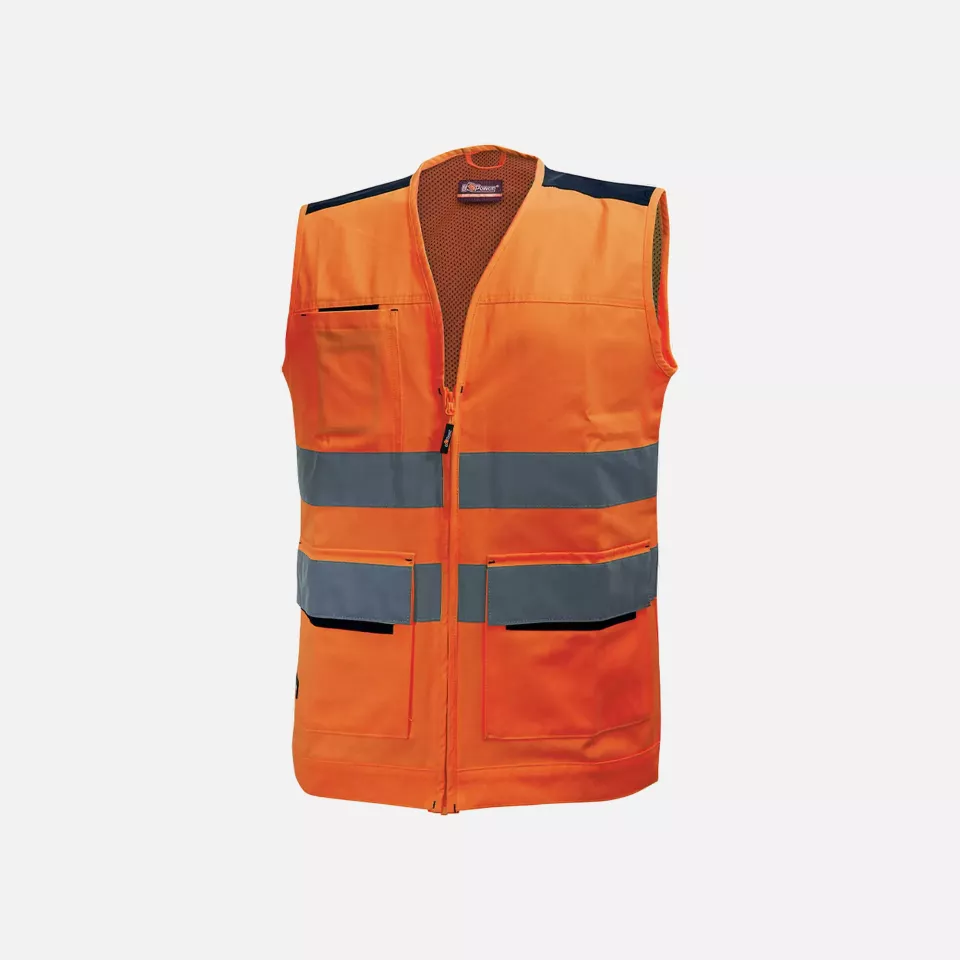 U-Power HL153OF, Smart Orange Fluo Work Vest, image 1, gallery thumbnail