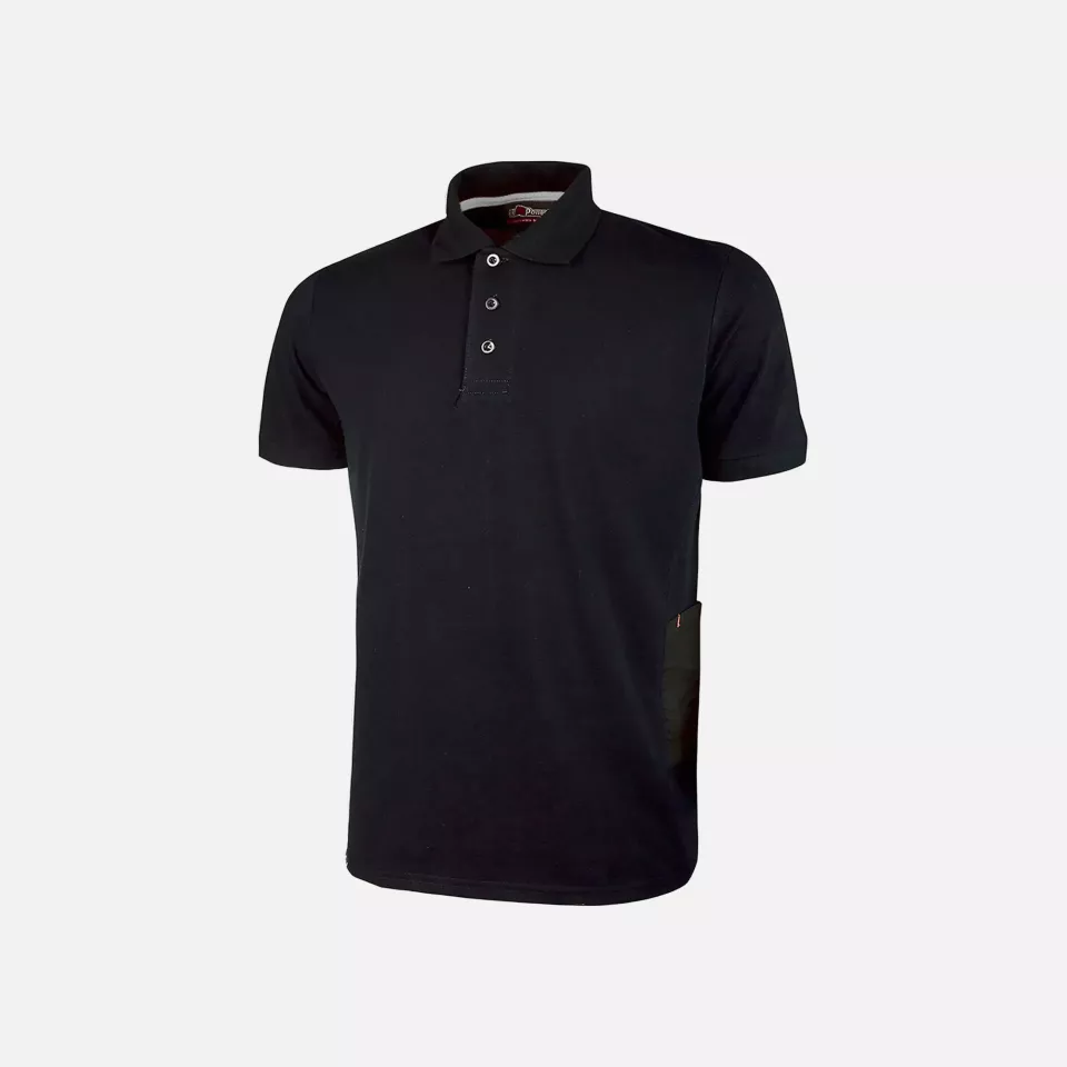 U-Power EY125BC, Gap Black Carbon Polo Shirt, image 1, gallery thumbnail
