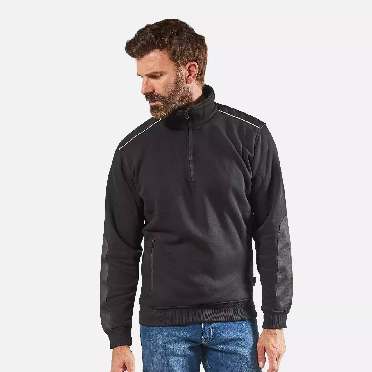 U-Power EY142BC, Cushy Black Carbon Sweatshirt, image 2