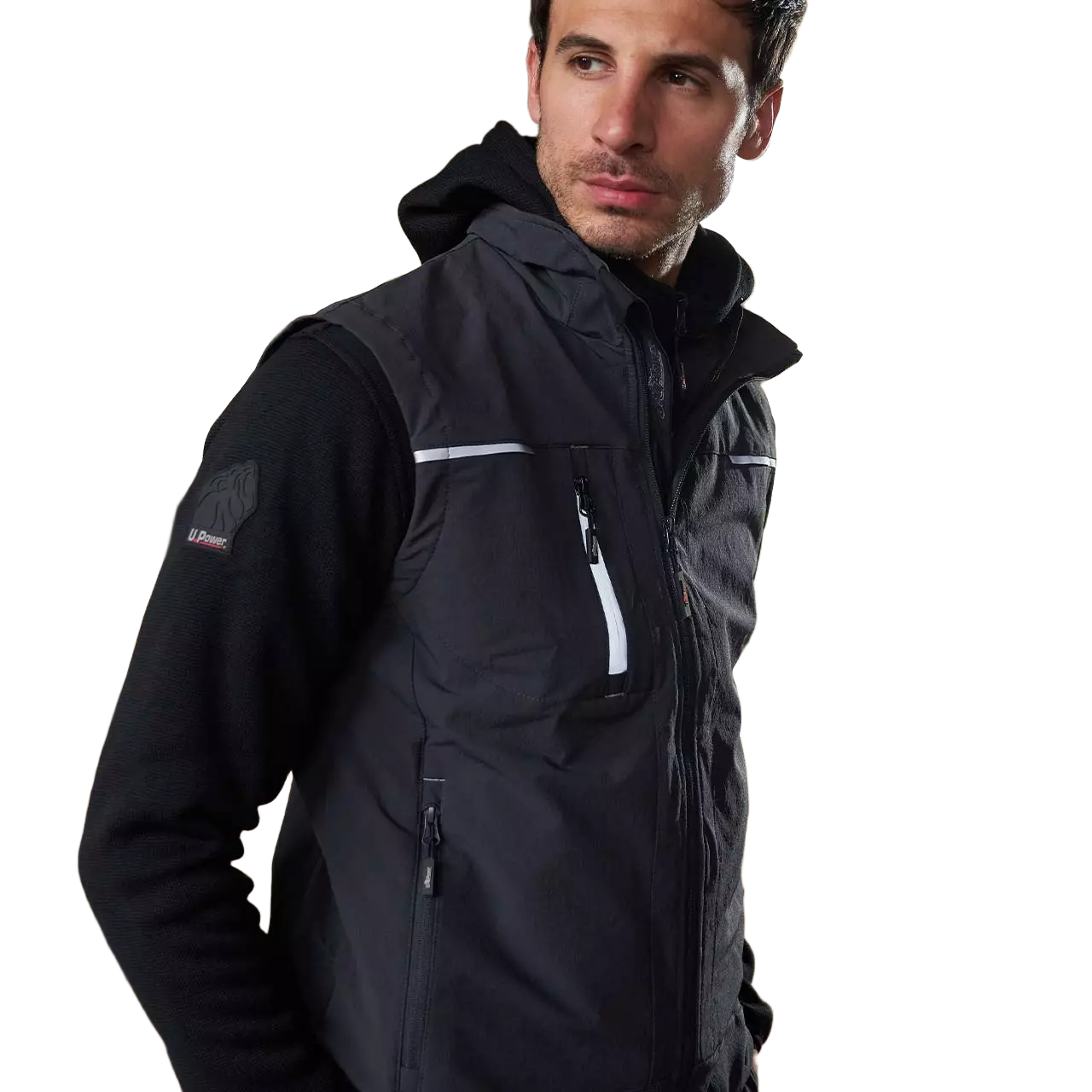 U-Power FU188AG, Universe Asphalt Grey Work Vest, image 3