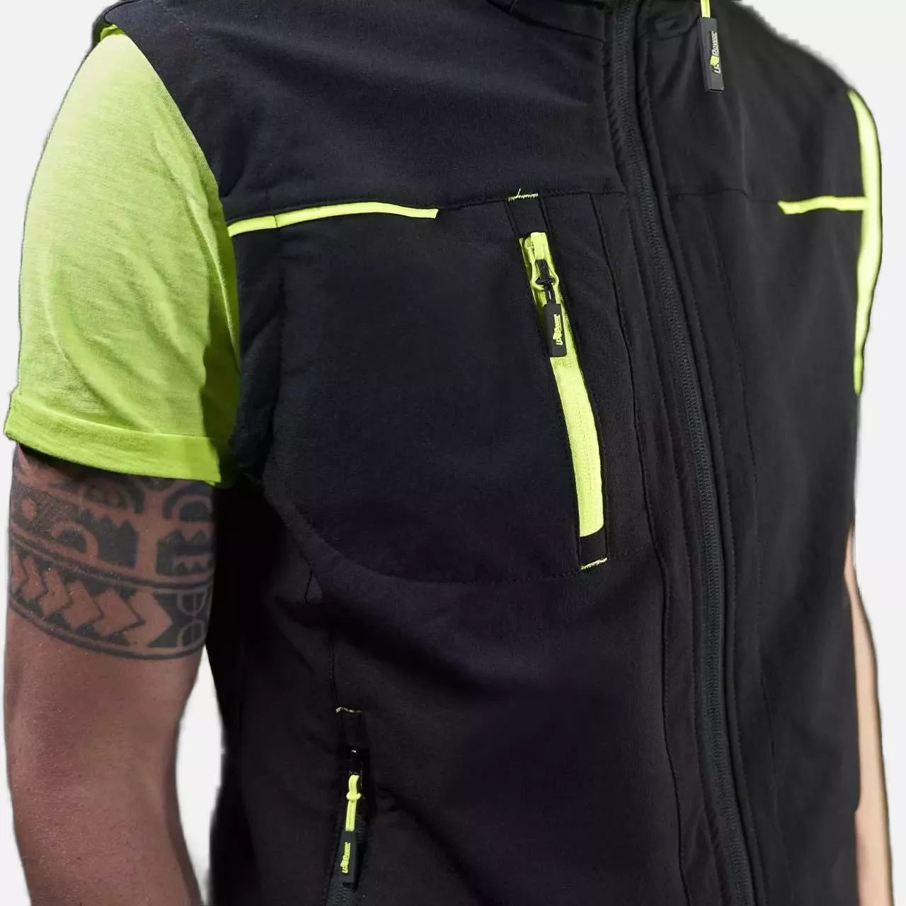 U-Power PE181BC, Saturn Black Carbon Work Vest, image 3