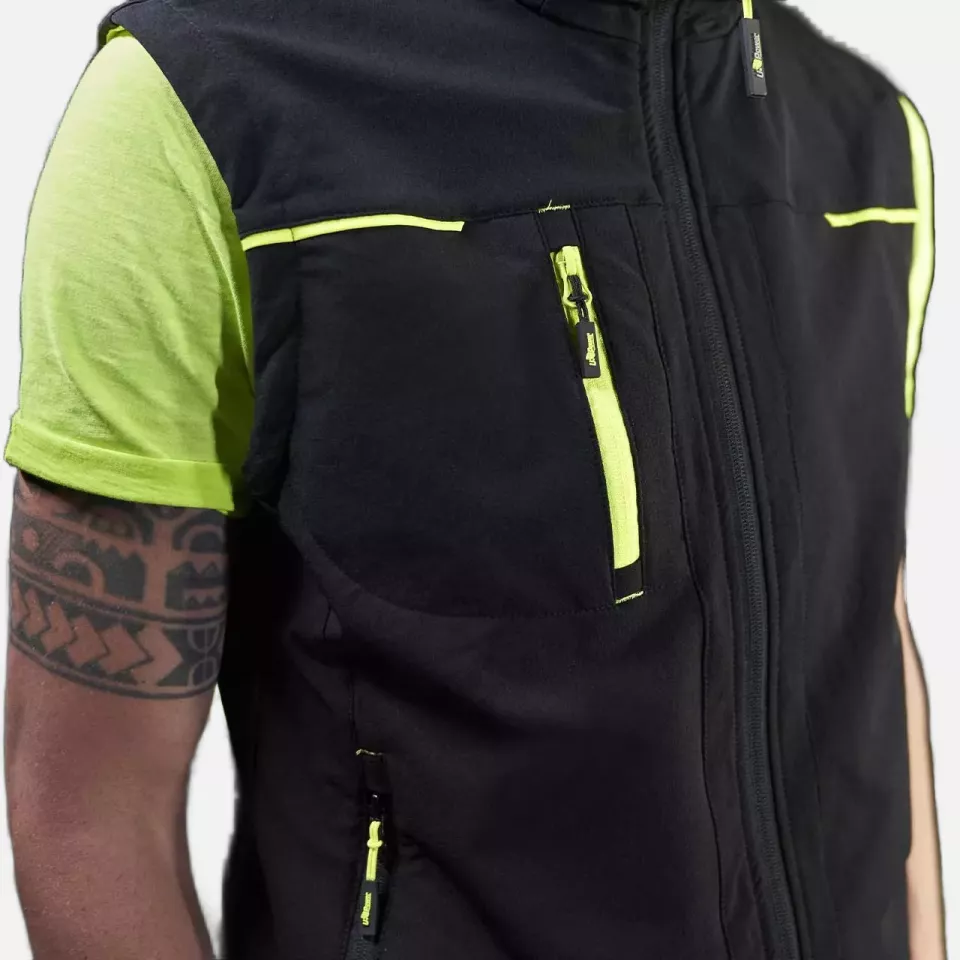 U-Power PE181BC, Saturn Black Carbon Work Vest, image 3, gallery thumbnail