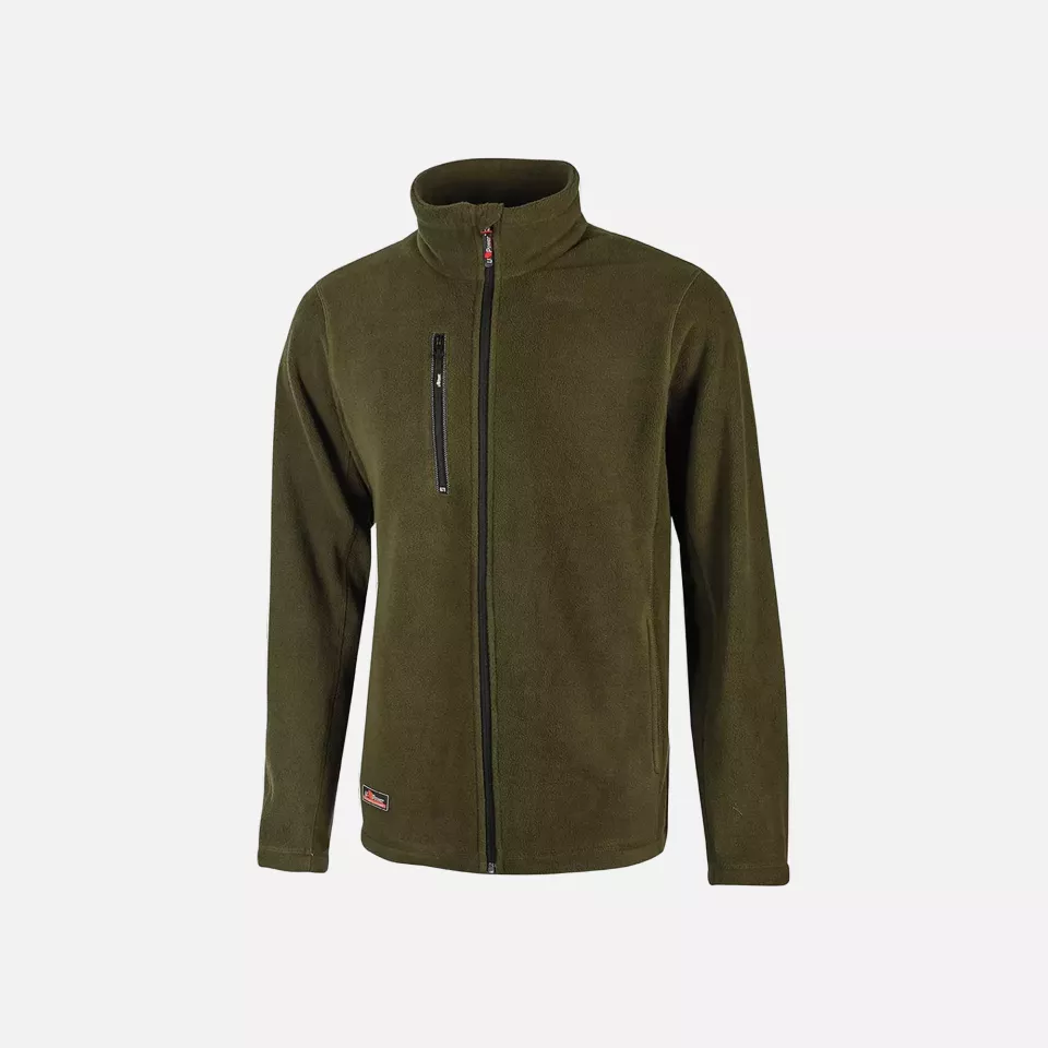 U-Power EY040DG, Warm Dark Green Fleece Jacket, image 1, gallery thumbnail